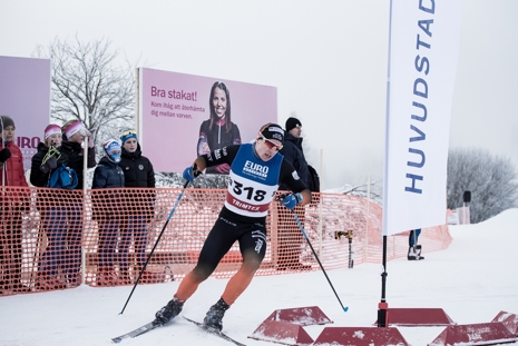 Hugo Jacobsson fick nöja sig med en andraplats. FOTO: Henrik Rådmark.