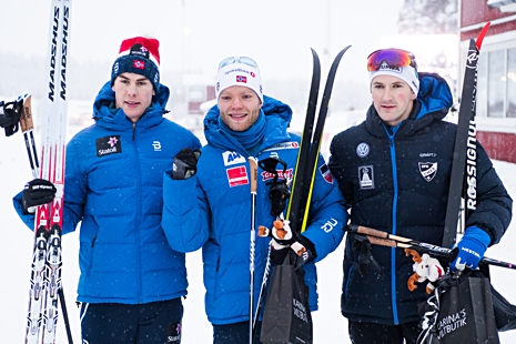 Herrpallen: Stenshagen, Brandsdal och Peterson. FOTO: Simon Eliasson/Bildbyrån.