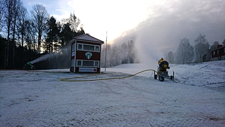 Rättvik har ett bra klimat för att producera konstsnö. FOTO: IK Jarl.