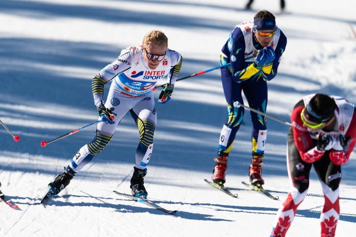 Jens Burman slutade p&aring; tionde plats. H&auml;r &auml;r han intill Alexey Polotoranin som blev elva och Alex Harvey som slutade sexa. FOTO: Joel Marklund/Bildbyr&aring;n.