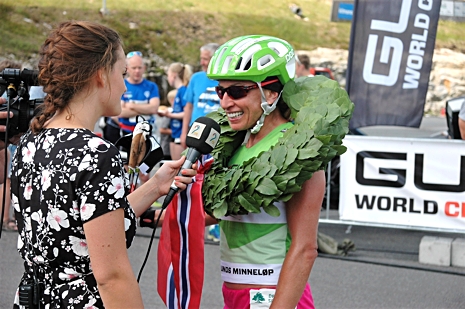 Justyna Kowalczyk tog hem damklassen 2017. FOTO: Guide World Classic Tour.
