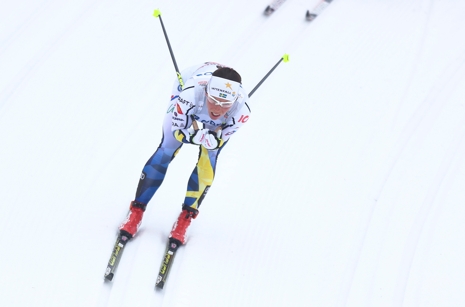 Charlotte Kalla slutade femma efter en stark k&auml;mpainsats. FOTO: GEPA pictures/Philipp Brem &copy; Bildbyr&aring;n.
