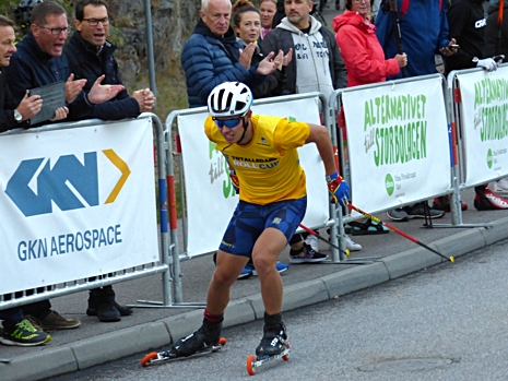 Leo Johansson blev trea och b&auml;ste svensk i herrjuniorklassen. FOTO: Johan Trygg/L&auml;ngd.se.