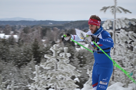 IFK Mora OK &auml;r klubben med flest uttagna i EM-truppen, fyra stycken. H&auml;r syns Linus Rapp som vann s&ouml;ndagens l&aring;ngdistanstest i Mora. FOTO: Johan Trygg/L&auml;ngd.se.