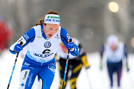 Moa Lundgren var på väg mot succé men fick dagen förstörd av ryskan Zhambalova. FOTO: Carl Sandin/Bildbyrån.