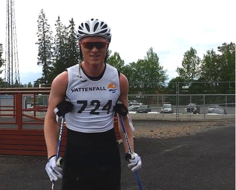 Oskar Svensson visade fin sommarform och vann tv&aring;milsloppet i stor stil. FOTO: Svenska Skidf&ouml;rbundet.