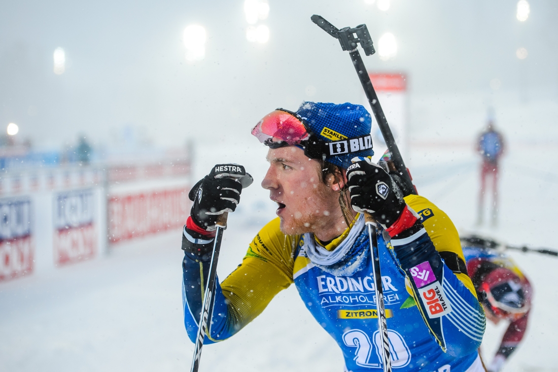 Sebastian Samuelsson hade det tungt i masstarten men han gjort m&aring;nga bra insatser under VM i &Ouml;stersund. FOTO: Petter Arvidson/Bildbyr&aring;n.