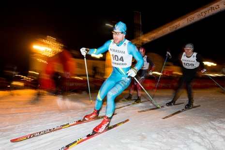 Det blir action under sprinten. Här SK Bores Johannes Ringsby vid förra årets sprint. FOTO: Engelbrektsloppet.