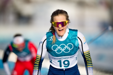 Stina grejade ett överraskande brons. FOTO: Carl Sandin/Bildbyrån.