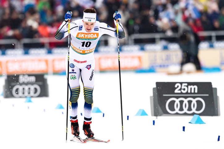 Teodor Peterson var b&auml;st av de svenska sprintherrarna i Lahtis med en &aring;ttondeplats. FOTO: Johanna Lundberg/Bildbyr&aring;n.
