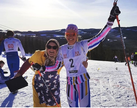 Tilda Östberg tog segern i skiddräkt av senaste snitt. FOTO: Mora skidgymnasium.