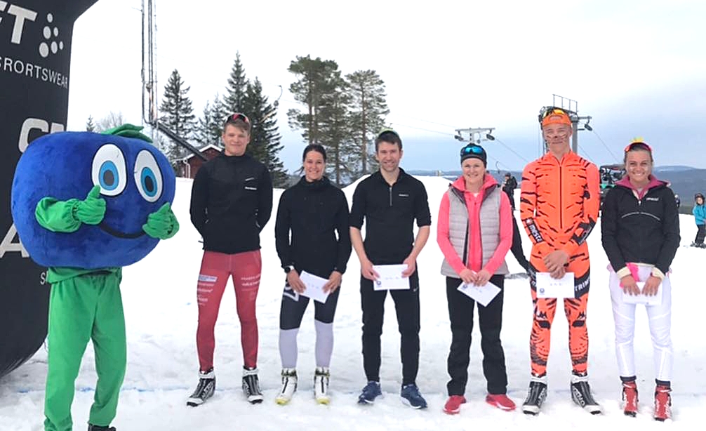 Topp tre med fr. v. Jonathan Engström, Britta Johansson Norgren, Stefan Sunnerberg, Helene Söderlund, Emil Danielsson och Ida Palmberg. FOTO: Marcus Laggar.