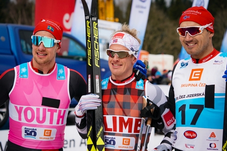 Oskar Kardin, tvåa, Morten Eide Pedersen, etta och Andreas Nygaard, trea. FOTO: Magnus Östh.