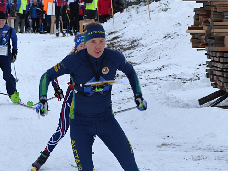 Tove Alexandersson vann för andra dagen i rad i Mora. FOTO: Johan Trygg/Längd.se.