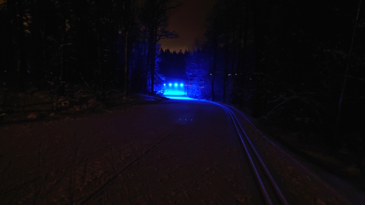 Vilket inspirerande skidspår. FOTO: Borås SK.