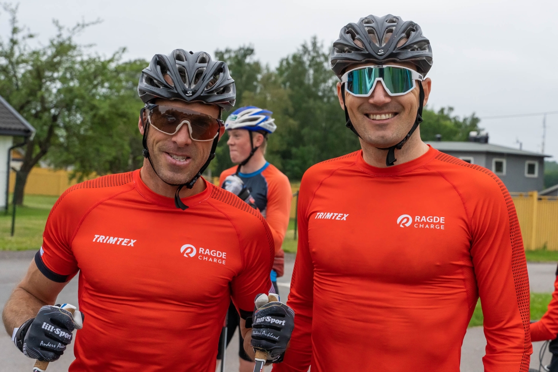 Den gamle och&hellip; Anders Aukland och Andreas Nygaard &auml;r glada i att tr&auml;na tillsammans. FOTO: B&oslash;rre E. Helgerud.