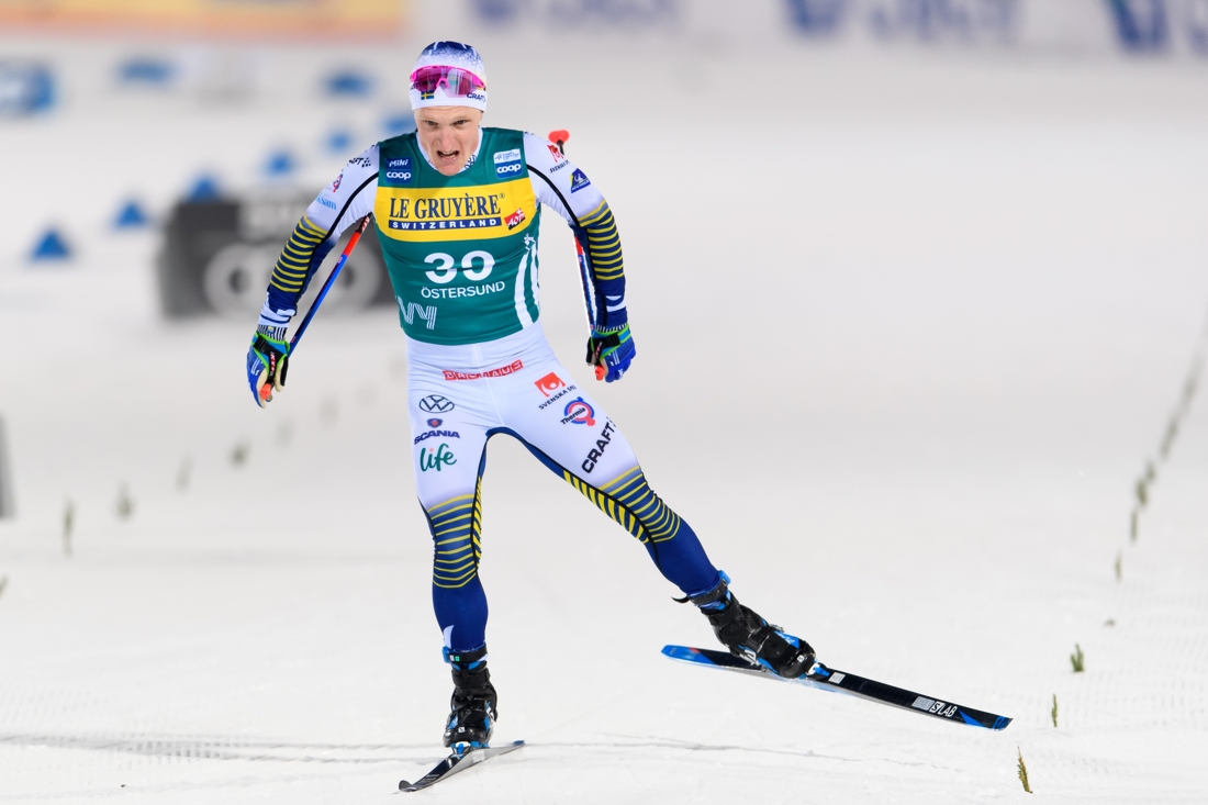 Jens Burman p&aring; v&auml;g mot m&aring;l. FOTO: Bildbyr&aring;n/Carl Sandin.