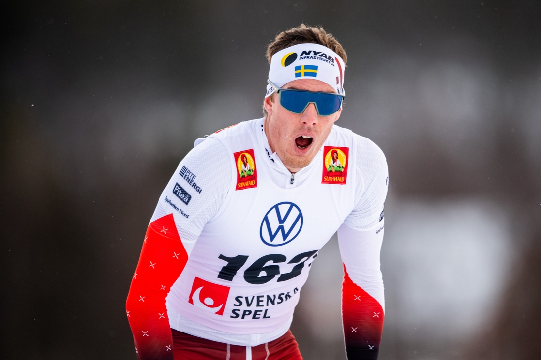 Johan H&auml;ggstr&ouml;m spurtade in som tv&aring;a. FOTO: Johanna Lundberg/Bildbyr&aring;n.