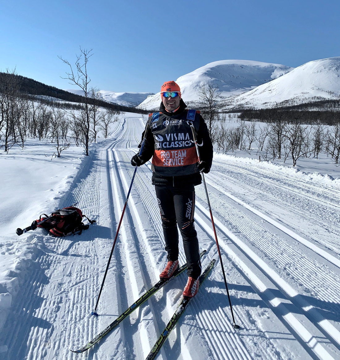 Hammarberg under perioden som vallare och serviceman f&ouml;r v&auml;rldens b&auml;sta l&aring;ngloppslag, Team Ragde Eiendom.