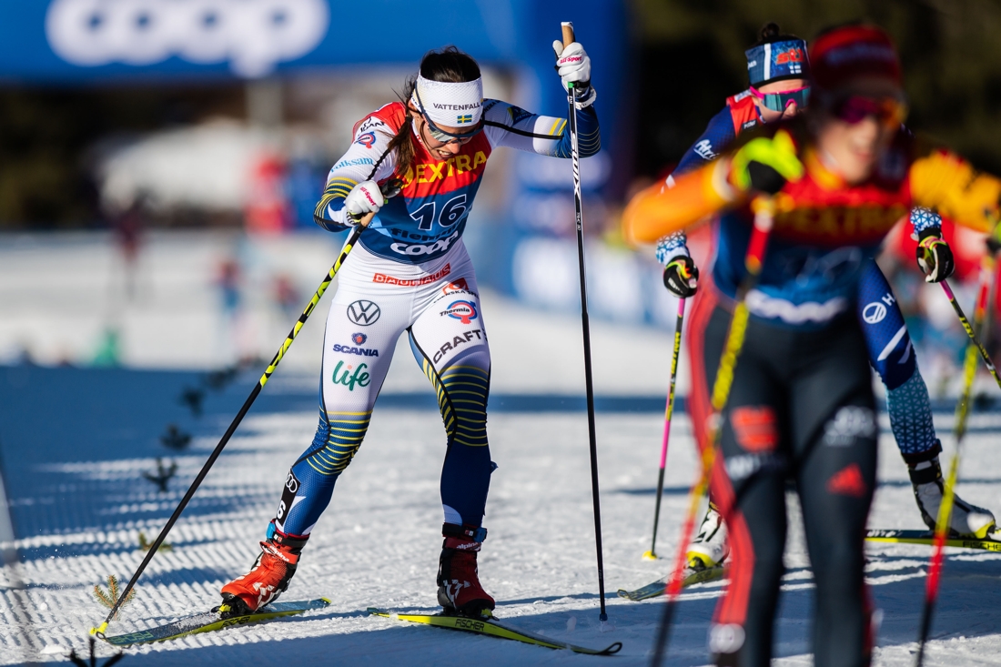 Charlotte Kalla slutade tolva i Tour de Ski. FOTO: Bildbyr&aring;n/Daniel Bergeld.