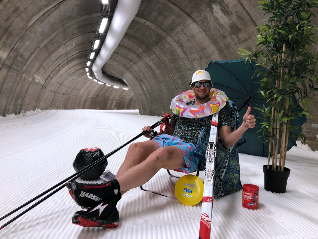 Rasmus Blom trivs i tunneln &aring;ret runt. FOTO: Torsby Skidtunnel & Sportcenter. 