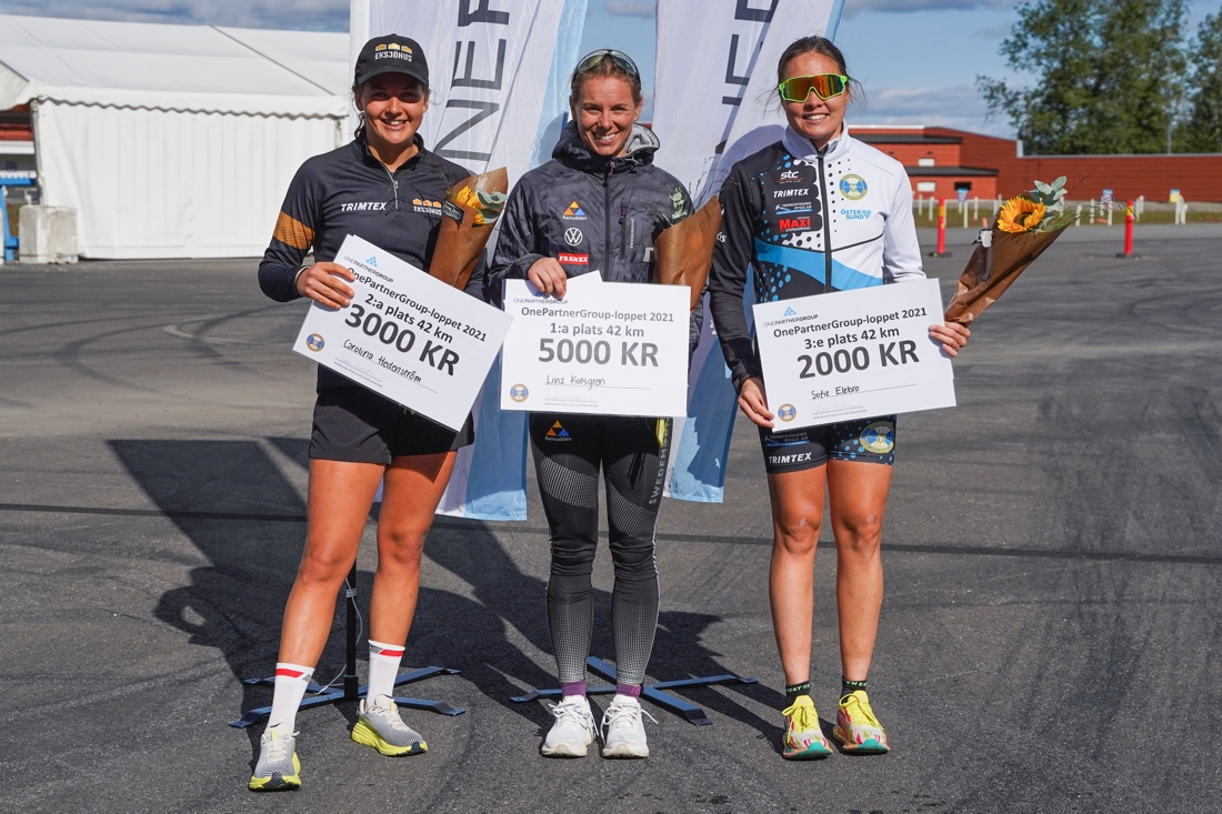 Karolina Hedenstr&ouml;m, Lina Korsgren och Sofie Elebro. FOTO: &Ouml;stersunds SK.